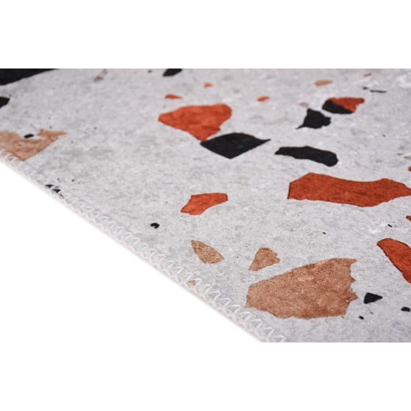 Covor portocaliu-fildeș lavabil 160x230 cm Italian Stone – Vitaus-image-2