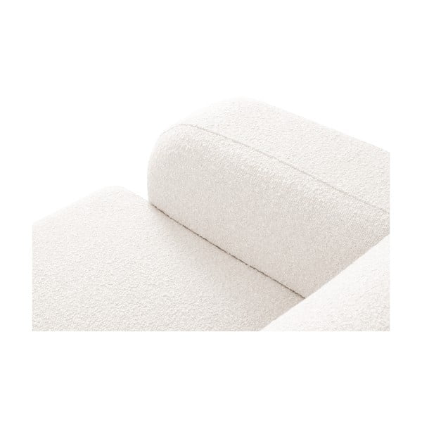 Colțar alb cu tapițerie din stofă bouclé (colț dreapta) Molino – Micadoni Home-image-4