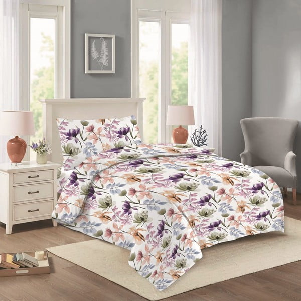 Lenjerie de pat din bumbac pentru pat de o persoană 140x200 cm Verona – Cotton House
