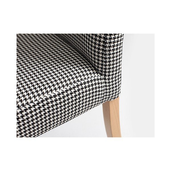 Scaun cu picioare de culoare naturală, Custom Form Wilton, negru - alb-image-4