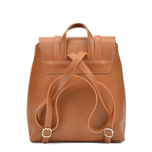 Ghiozdan din piele Sofia Cardoni Backon, maro cognac-image-3