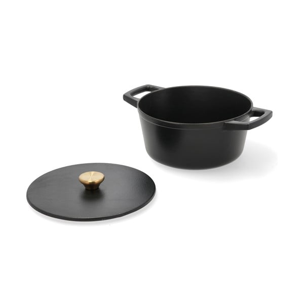 Oală cu capac din fontă 3,6 l adecvată pentru plita cu inducție – Holm-image-2