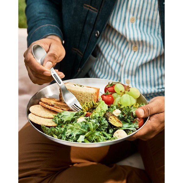 Farfurii argintii 4 buc. din oțel inoxidabil ø 25,5 cm – Black + Blum-image-1