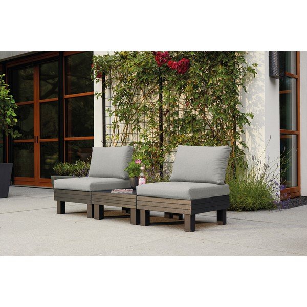 Set mobilier de grădină gri pentru două persoane Cantara – Keter-image-1