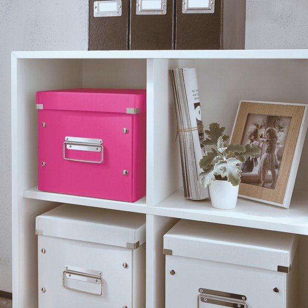 Cutie depozitare Leitz Office, lungime 26 cm, roz-image-1