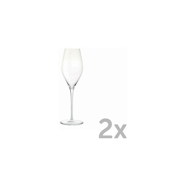 Set 2 pahare pentru șampanie Salt&Pepper Aria, 0,32 l