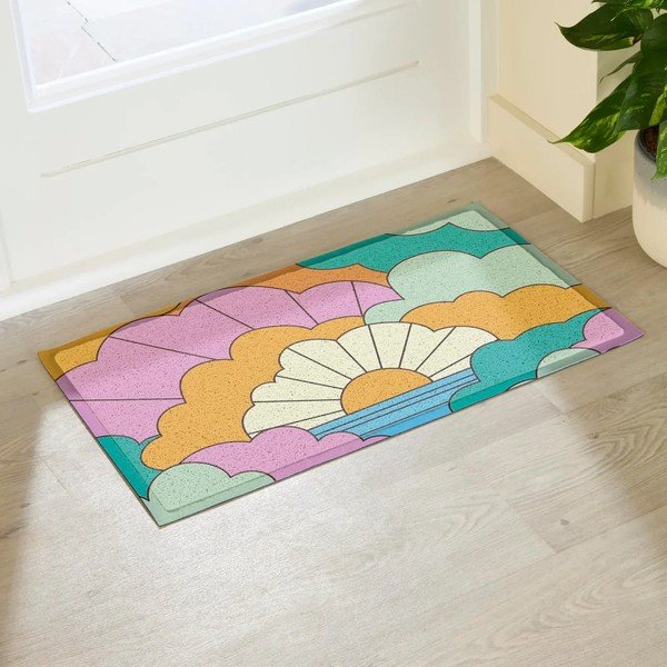Covoraș de intrare din plastic reciclat 40x70 cm Elizabeth Olwen  – Artsy Doormats-image-1