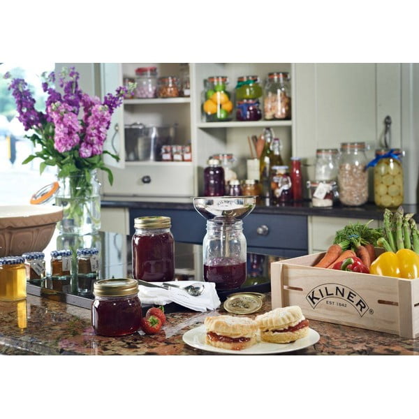 Borcan din sticlă și capac cu înfiletare Kilner, 0,25 l-image-2