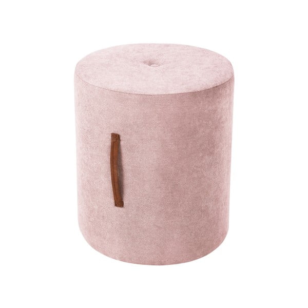 Puf Kooko Home Motion, ø 40 cm, roz deschis