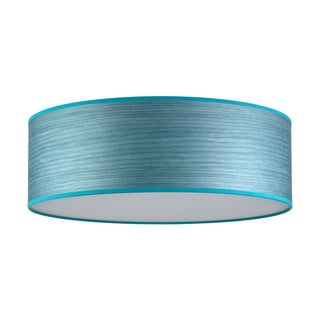 Plafonieră din furnir natural Ocho Sotto Luce XL, ⌀ 45 cm, albastru