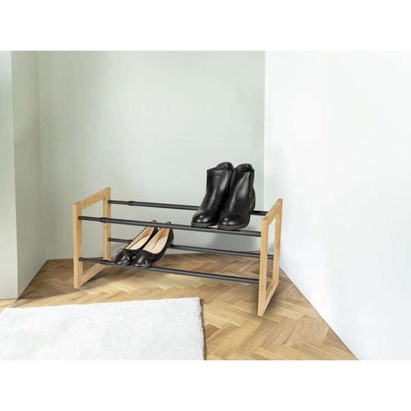 Pantofar negru/în culoare naturală telescopic din metal Ecori – Wenko-image-1