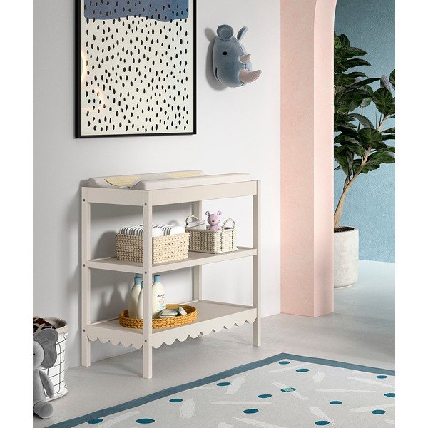 Masă de înfășat bej cu masă de schimbat Swingo – Vipack-image-1