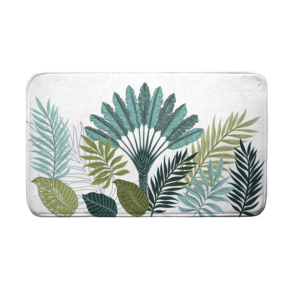 Covoraș de baie alb-verde 45x75 cm Panazio – douceur d'intérieur