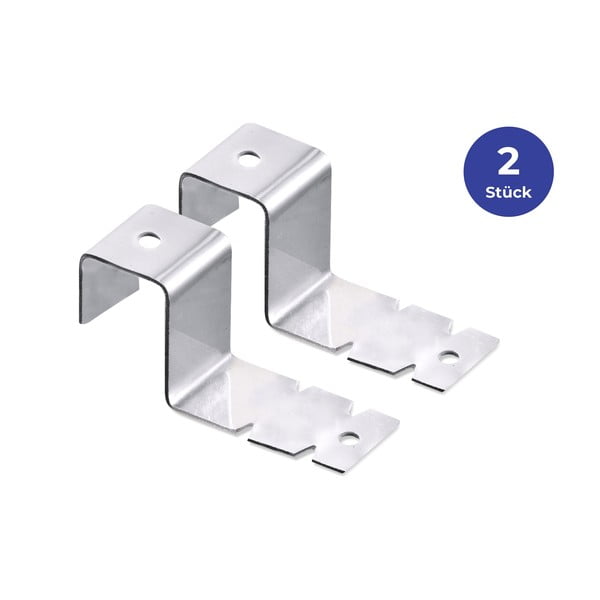 Cârlige 2 buc. din oțel inoxidabil - Maximex-image-2