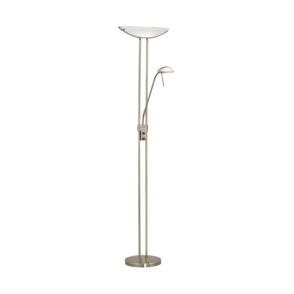Lampadar în culoarea bronz cu abajur din sticlă (înălțime 180 cm) BAYA – EGLO