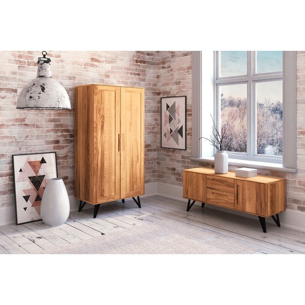 Șifonier din lemn de fag 91x185 cm Golo - The Beds-image-4