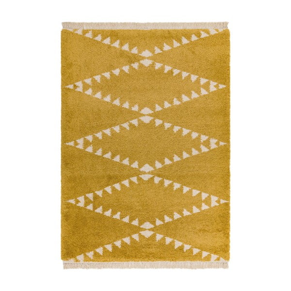 Covor galben muștar 120x170 cm Rocco – Asiatic Carpets