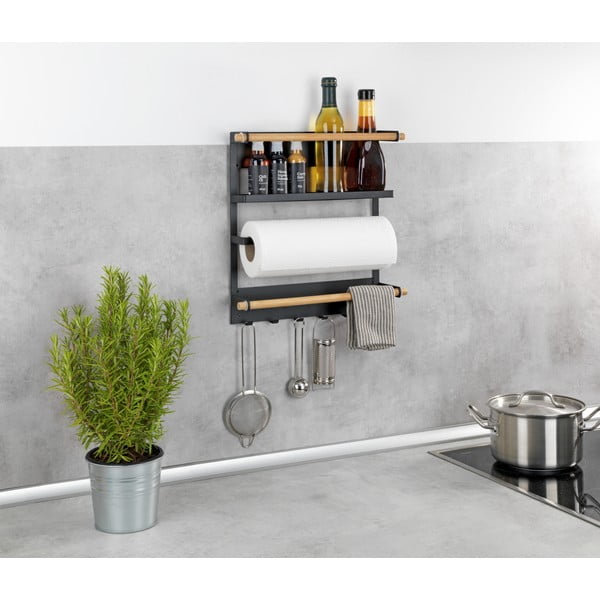 Organizator de prete pentru bucătărie Wenko Magna, negru-image-3