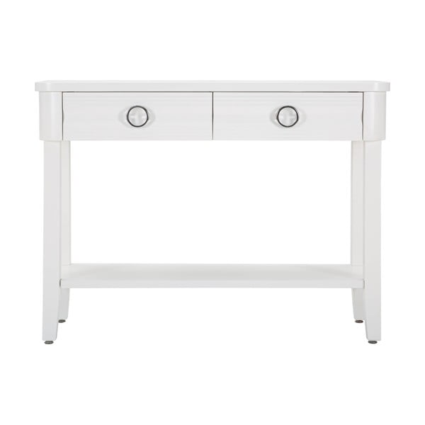 Masă consolă albă din lemn masiv de brad 40x110 cm Shine – Mauro Ferretti-image-2