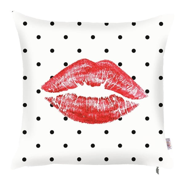 Față de pernă Mike & Co. NEW YORK Red Lips, 43 x 43 cm