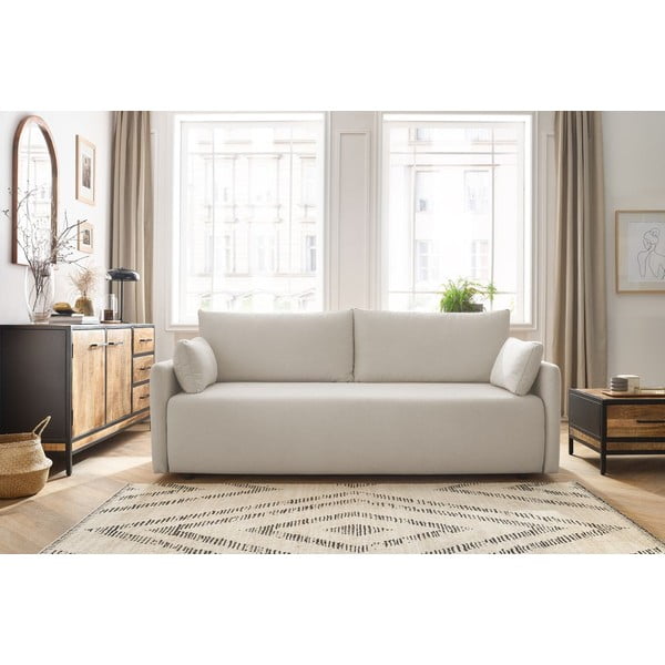 Canapea bej extensibilă 211 cm Marcel – Bobochic Paris-image-1