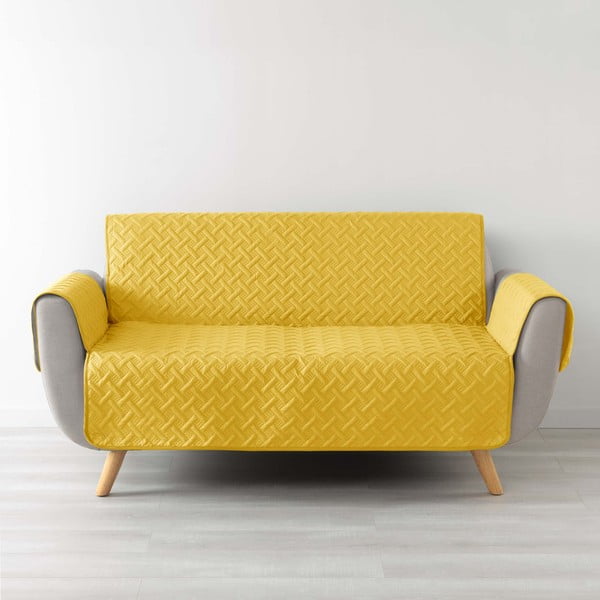 Husă galbenă protectoare pentru canapea cu 3 locuri Lounge – douceur d'intérieur