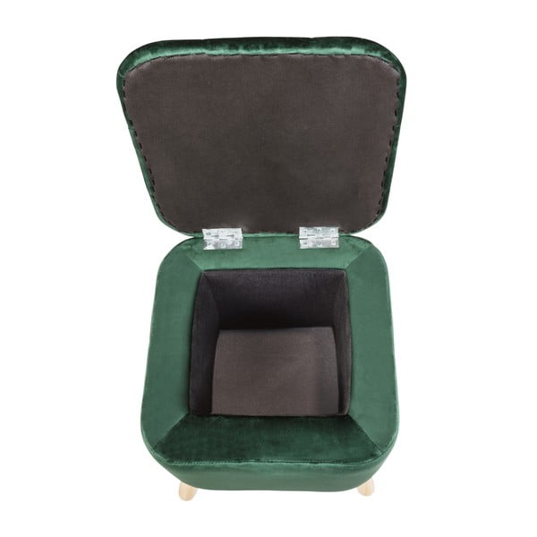 Taburet verde cu tapițerie din catifea – Wenko-image-3
