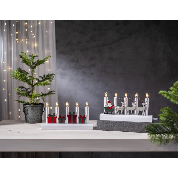 Decorațiune luminoasă de Crăciun roșie-albă cu alimentare la priză Julia – Star Trading-image-3