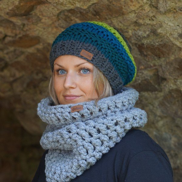 Căciulă tricotată manual DOKE Jade-image-1