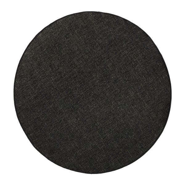 Covor reversibil Bougari Miami, Ø 140 cm, negru