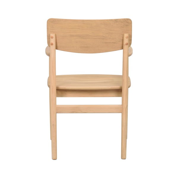 Scaun de dining în culoare naturală din lemn de stejar Maidstone – Rowico-image-3