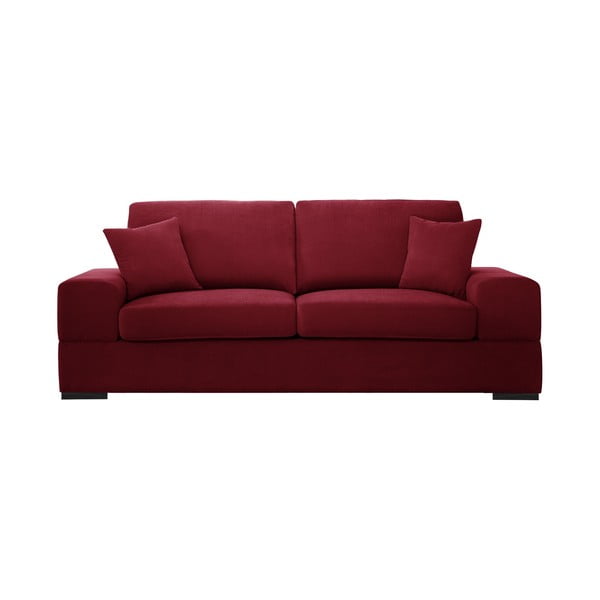 Canapea cu 3 locuri, extensibilă Jalouse Maison Dasha, roșu închis