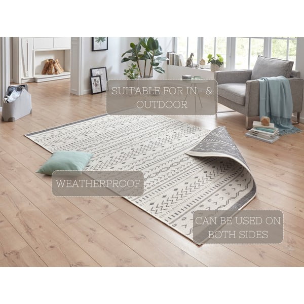 Covor adecvat pentru exterior NORTHRUGS Kuba, 120 x 170 cm, gri-crem-image-4