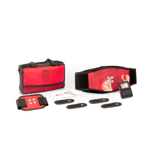Centură de electrostimulare musculară InnovaGoods Abdo King, roșu-image-1