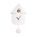 Ceas cu pendul pentru perete Karlsson Modern Cuckoo, 21,5 x 41,5 cm, alb