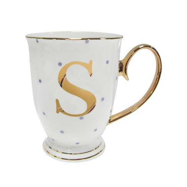 Cană-alfabet cu litera S, cu picățele mov-image-2