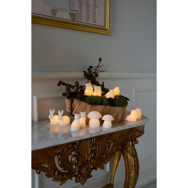 Decorațiune luminoasă de Crăciun albă 2 buc. ø 9 cm Elvina – Sirius-image-1