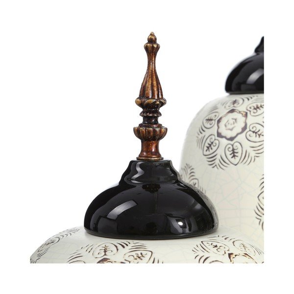 Recipient din ceramică J-Line Oriental, 43,5 cm-image-3