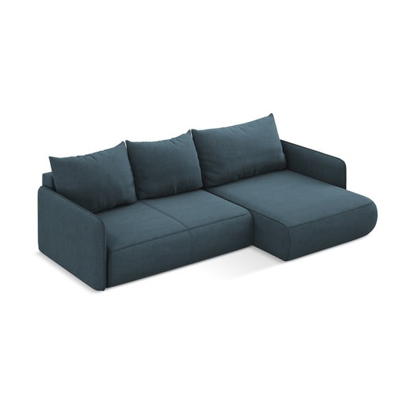 Colțar albastru extensibil/cu spațiu de depozitare (cu colț pe partea dreaptă) Nanea – Makamii-image-4