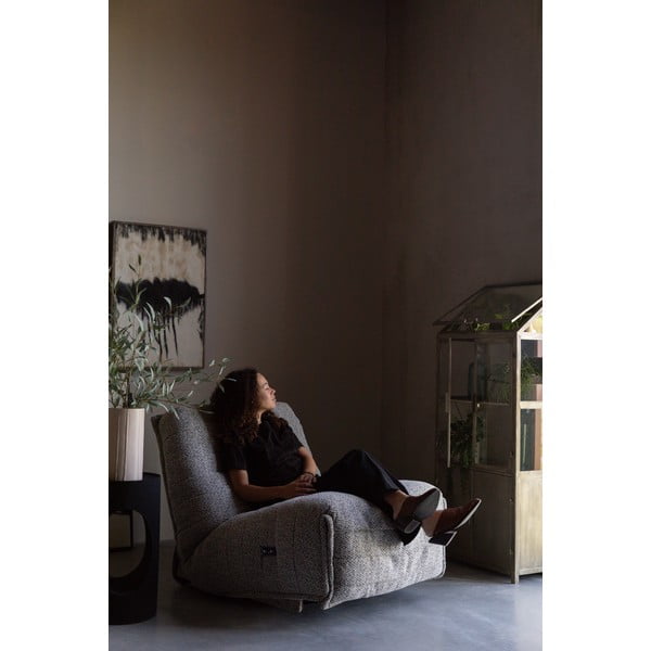 Vitrină gri din metal 64x151x35 cm Monviso – Dutchbone-image-4