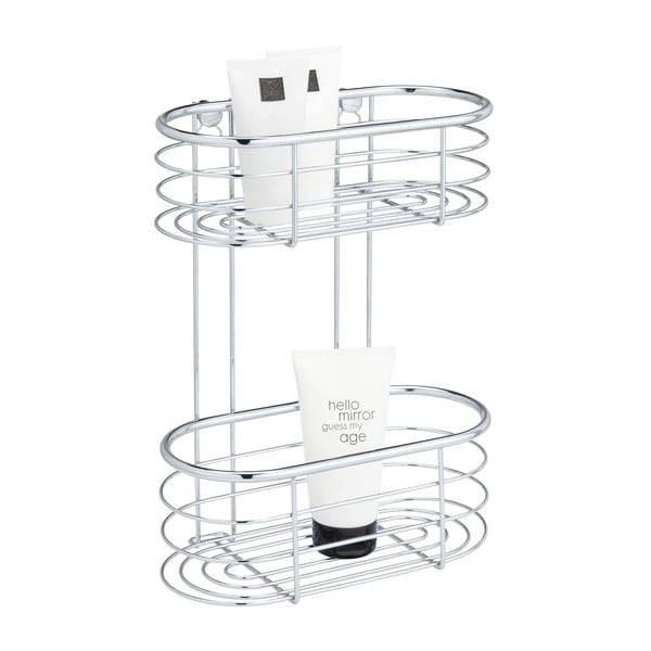 Raft de duș Wenko Trestina, 26 x 35 cm, argintiu-image-1