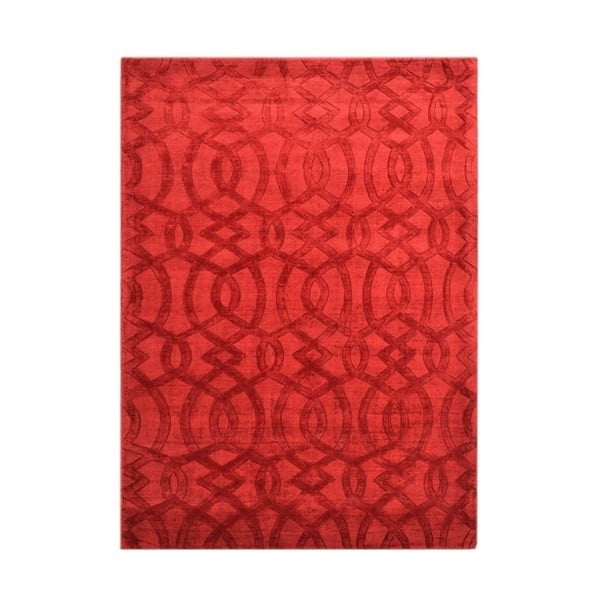Covor vîscoză The Rug Republic Sparko, 230 x 160 cm, roșu