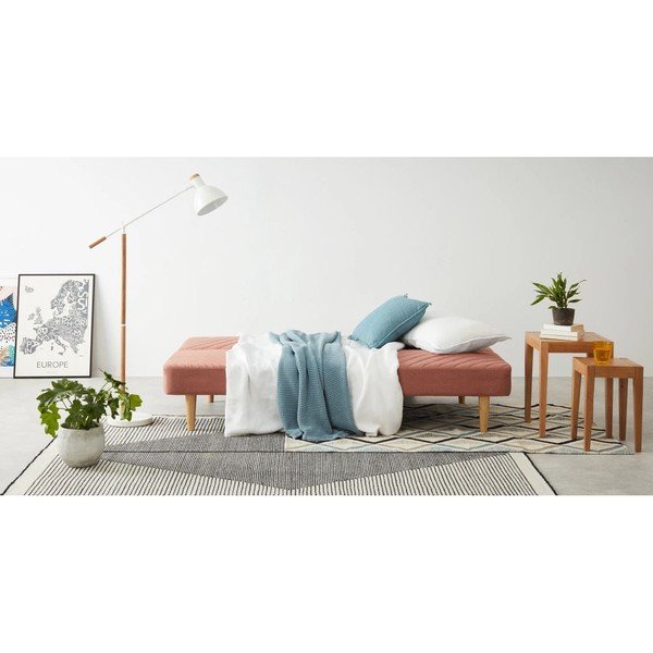 Canapea extensibilă Bonami Essentials Claudia, roz-image-3