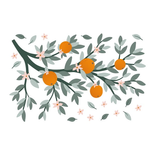 Folie cu stickere 54x80 cm Oranges On A Branch – Lilipinso