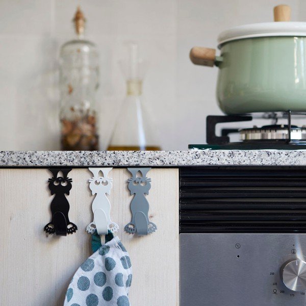 Cârlige 3 buc. de agățat din metal Curious Cats – Balvi-image-1