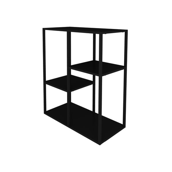 Raft metalic Canett Lite, înălțime 81 cm, negru-image-3