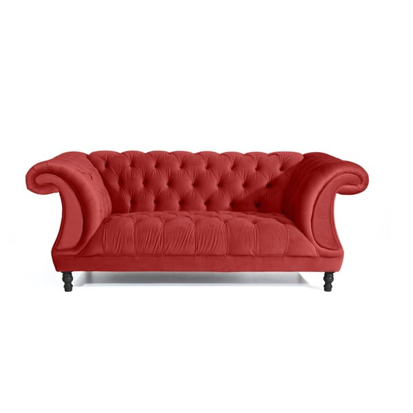 Canapea pentru 2 persoane Max Winzer Isabelle, roșu