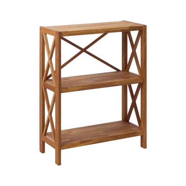 Etajeră în culoare naturală din lemn de stejar 70x87 cm X-Shelf – Unique Furniture-image-2