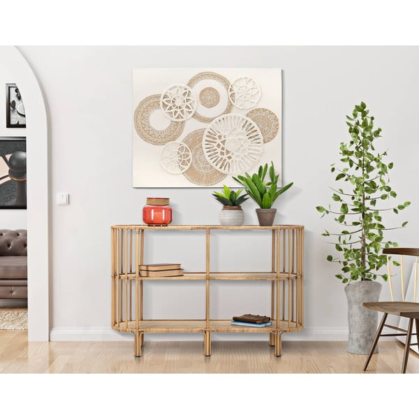 Bibliotecă în culoare naturală din metal 120x80 cm Panama – Mauro Ferretti-image-1