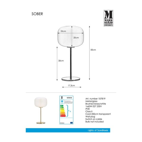 Veioză Markslöjd Sober White-image-3